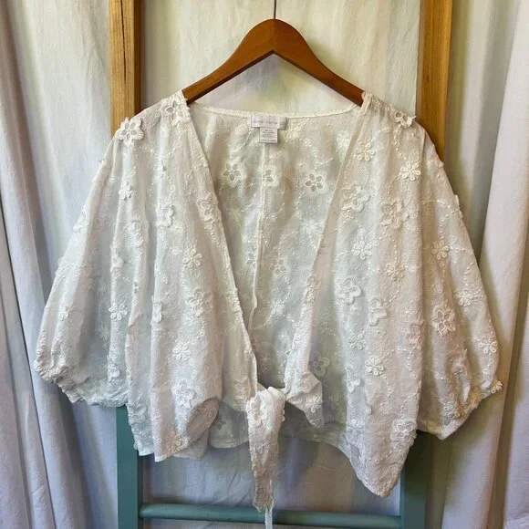 House of Harlow 1960 White Cover Up - Picture 1 of 3